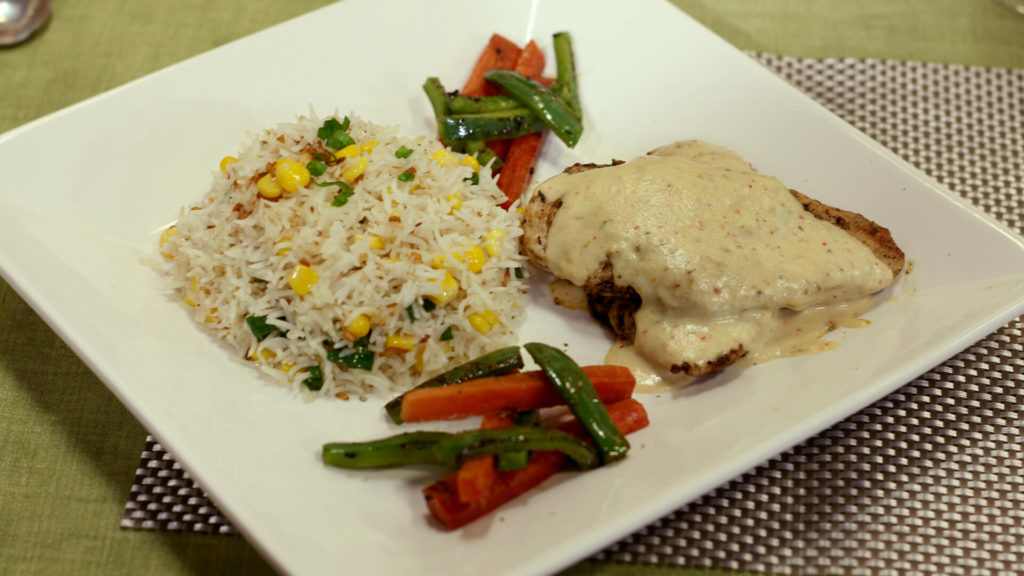 Grilled Chicken with Garlic Corn Rice Recipe | Lively Weekends