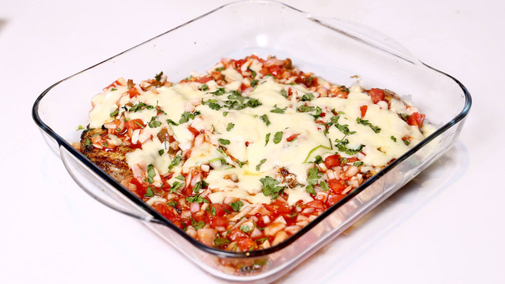Cheesy Salsa Chicken Casserole Recipe