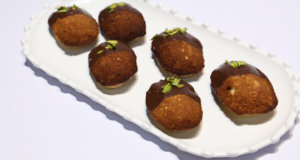 Chocolate Dipped Pistachio Madeleines Recipe | Food Dairies