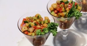 Chickpea Salsa Salad Recipe | Lazzat