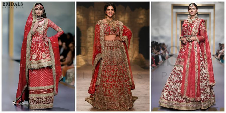 50 Shades Of Red Bridal Dresses That We Have Seen On Ramps This Year