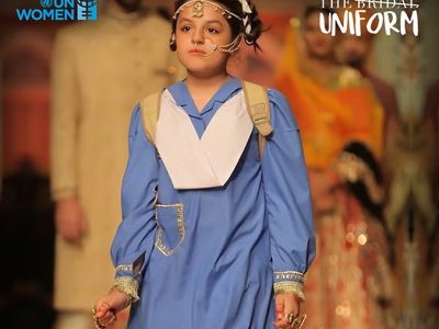 The Bridal Uniform’, a shocking piece at the HUM Bridal Couture Week highlights