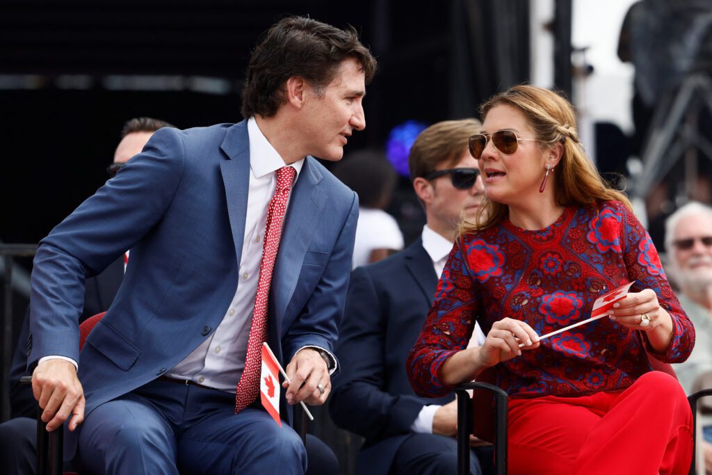 Trudeau and wife