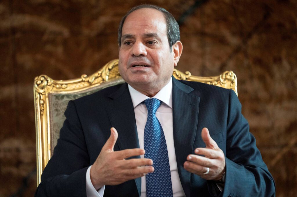 Sisi Egypt rejects displacement Palestinians