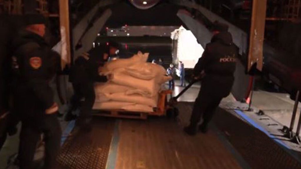 Russia send aid Gaza