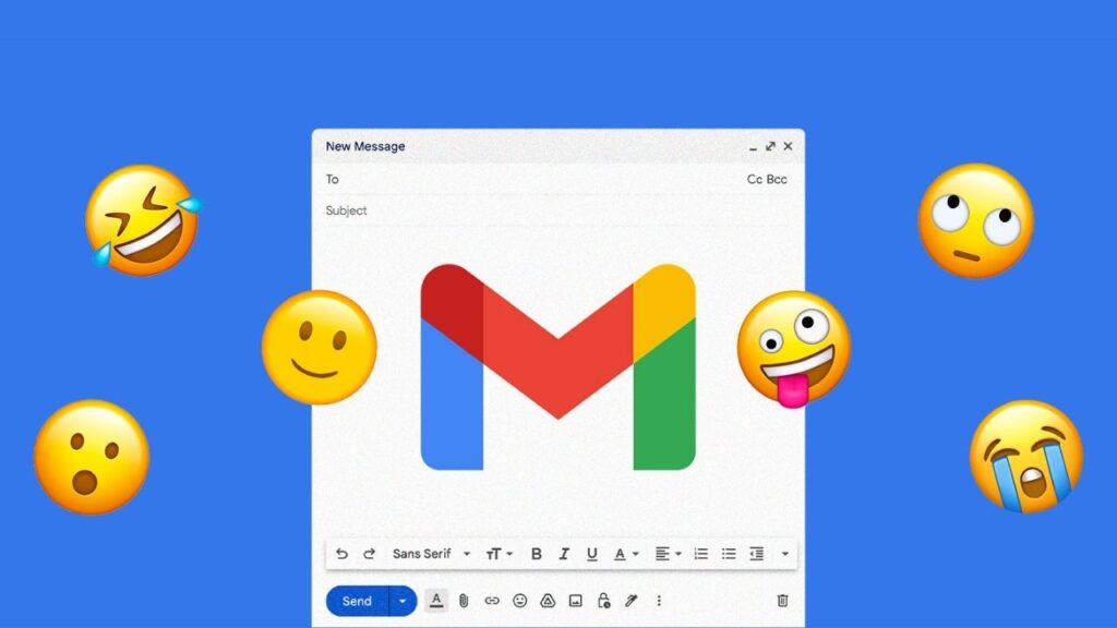 Gmail Emoji reaction