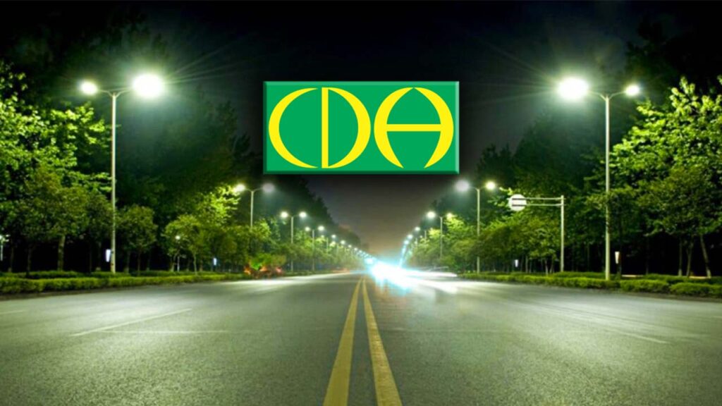 CDA new street lights in Islamabad