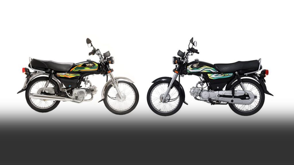 Road price price in Pakistan vs Honda CD 70 price