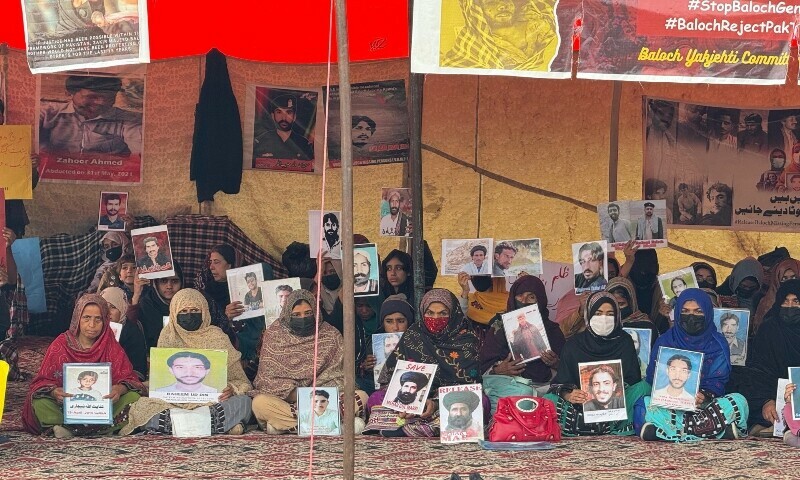 Baloch protesters
