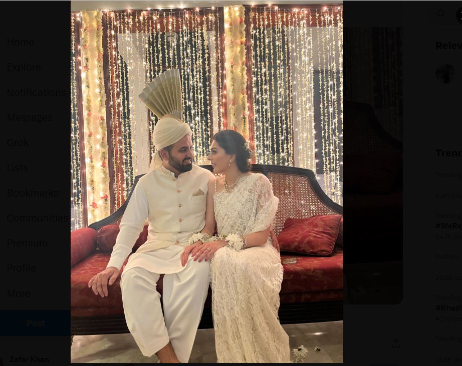 Imaan Mazari ties the knot