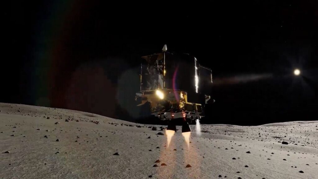 Japan moon probe lands on moon