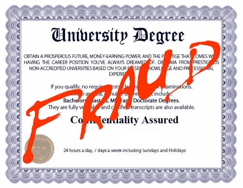 fake degrees