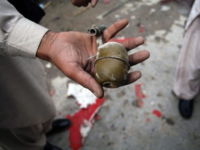 Hand grenade attack