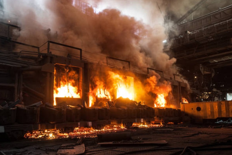 Factory fire in Shujabad