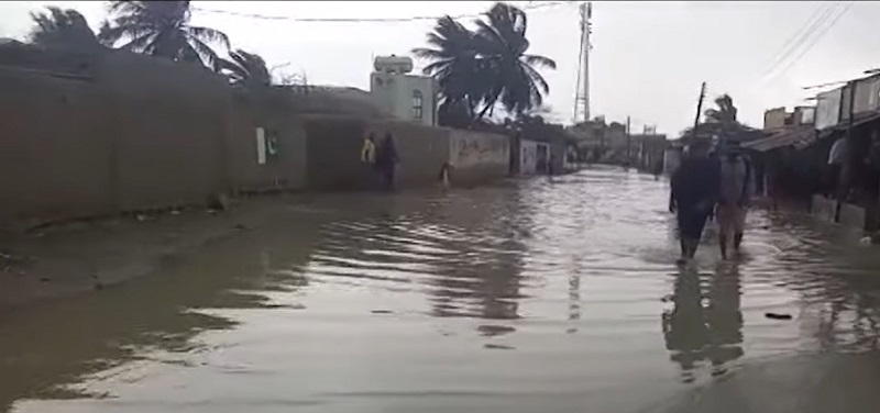 Floods due to heavy rain destroyed several houses in Gwadar