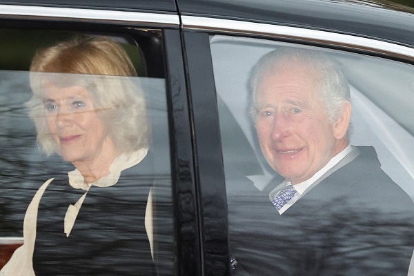King Charles seen in public for the first time since cancer diagnosis