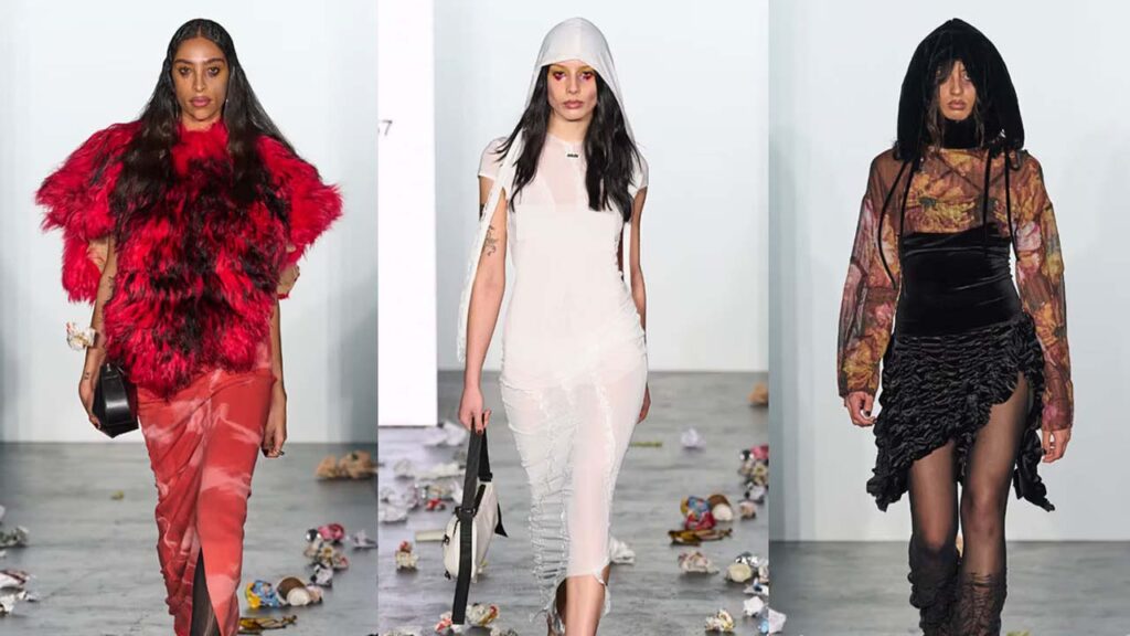 milan fashion show trash