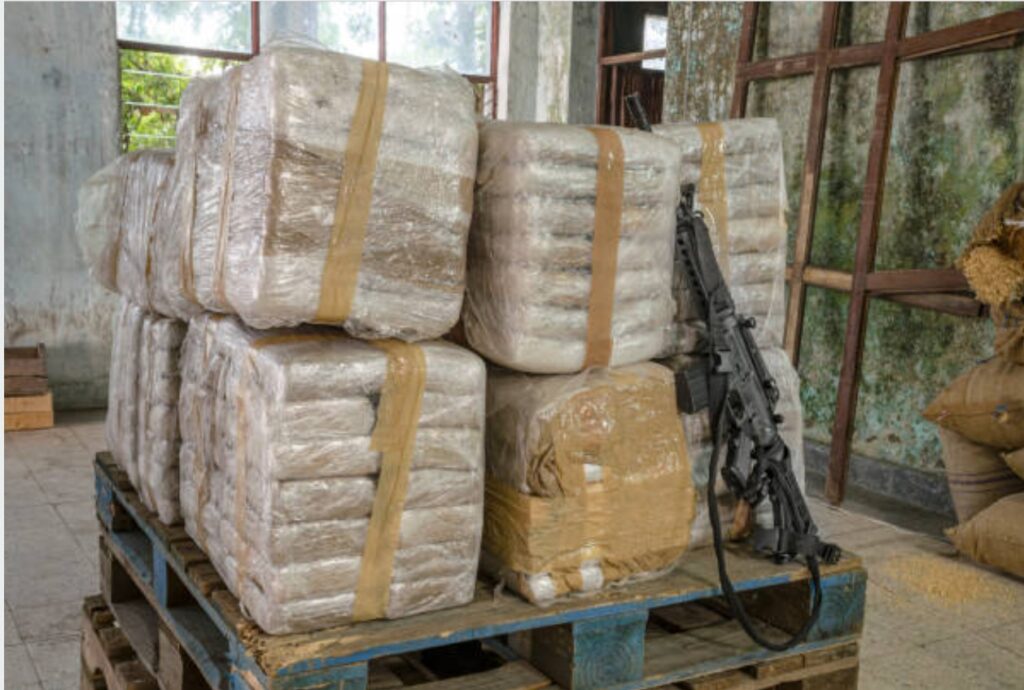 smuggled fabric recovered from Karachi