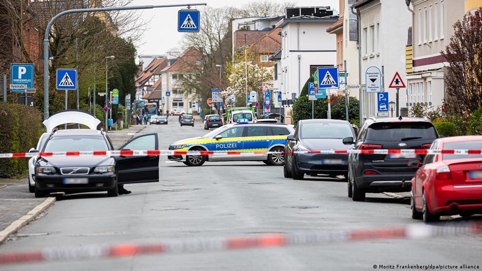 Police said a 47-year-old man was shot and killed after allegedly attacking responding officers with a knife.