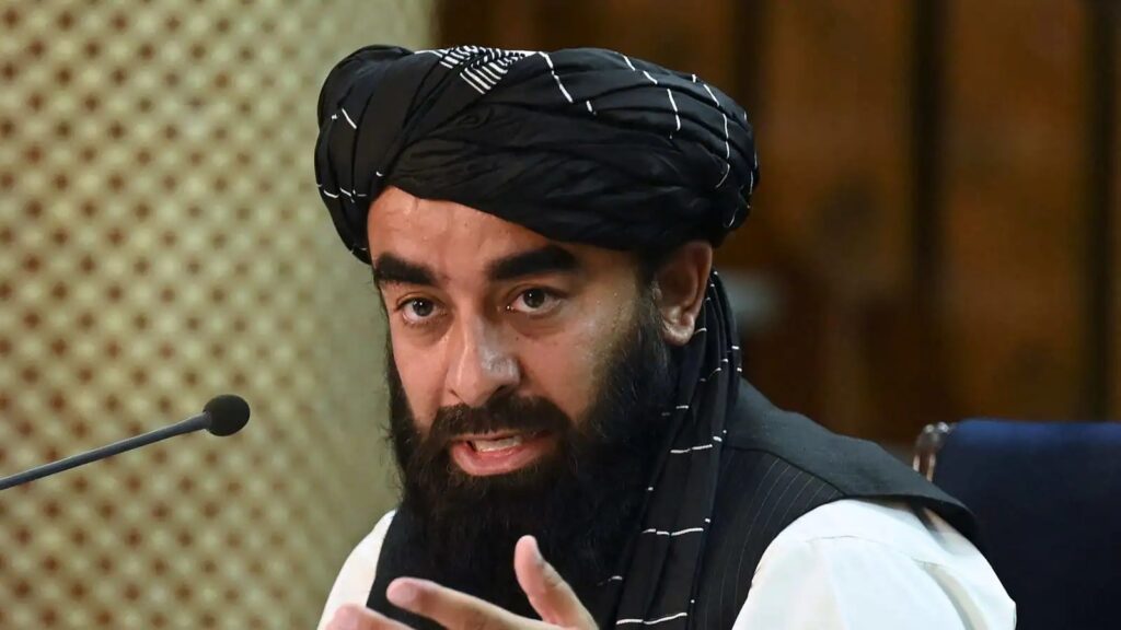 The Taliban spokesperson Zabihullah Mujahid alleged that the United States violated Afghanistan's airspace on Saturday.