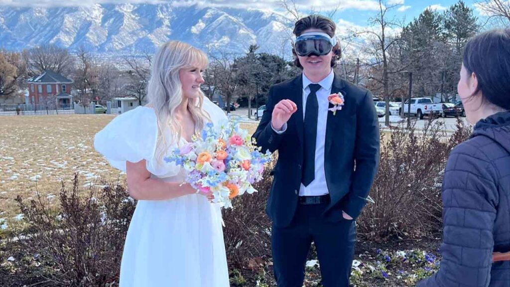 apple vision pro wedding