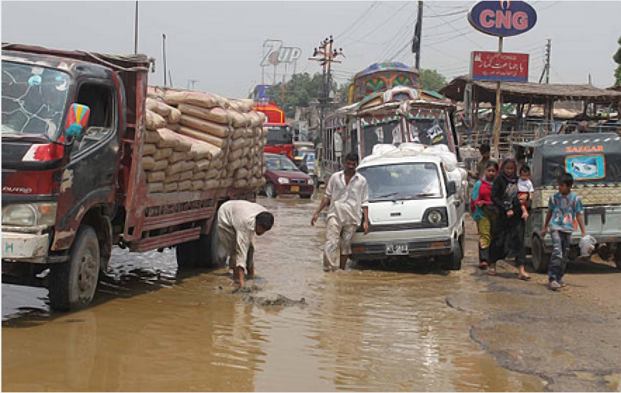 Relief efforts taken by government to mitigate effects of heavy rain in Karachi, Gwadar, and Mirpur Khas came under heavy scrutiny.