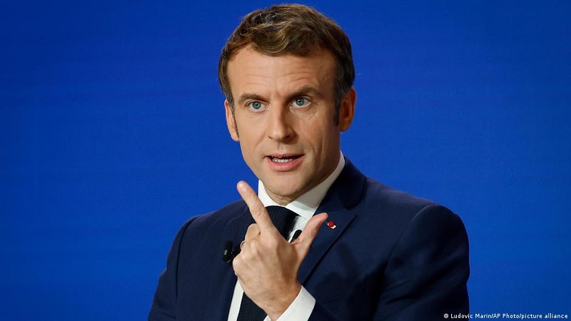 French President Macron said that if Kyiv asked for foreign troops to come to Ukraine for ceasefire guarantee, Russia would have no say.