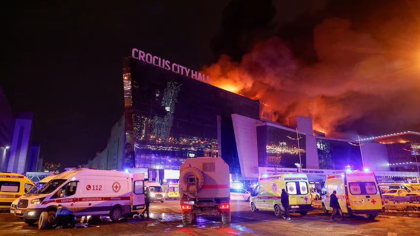 : The spokesperson for Islamic State praised the group's attack that killed more than 140 people in a Russian concert hall near Moscow.