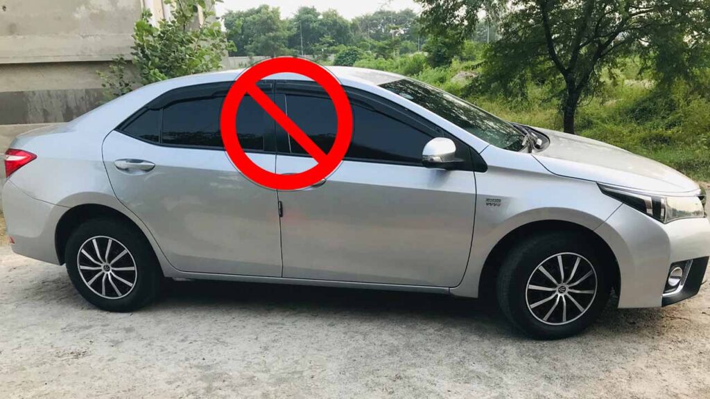 Tinted windows crackdown in Islamabad