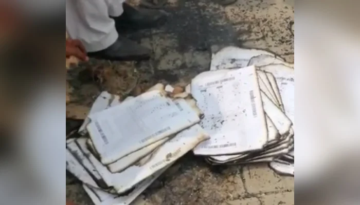 exam papers burnt in Waziristan
