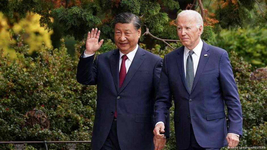 Chinese President Xi Jinping and US counterpart Joe Biden discussed several topics over the phone, with their last in-person meeting being in November (pictured)