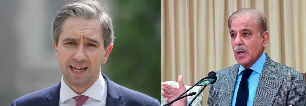 : Prime Minister (PM) Shehbaz Sharif engaged in a telephonic conversation with Prime Minister of Ireland Simon Harris on Friday.