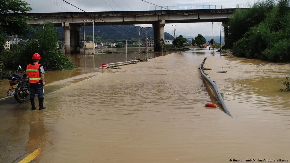 Torrential rains have forced the evacuation of 36,000 people in southeast China's Fujian Province