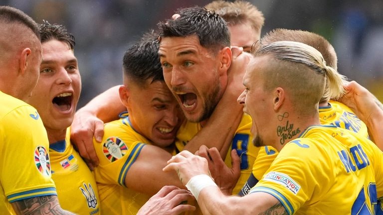 In Slovakia vs Ukraine match on Friday, the latter roused themselves in the nick of time to salvage their Euro 2024 hopes as substitute Roman Yaremchuk's late strike saw them hit back after falling a goal behind to beat Slovakia 2-1 in a lively Group E clash on Friday.