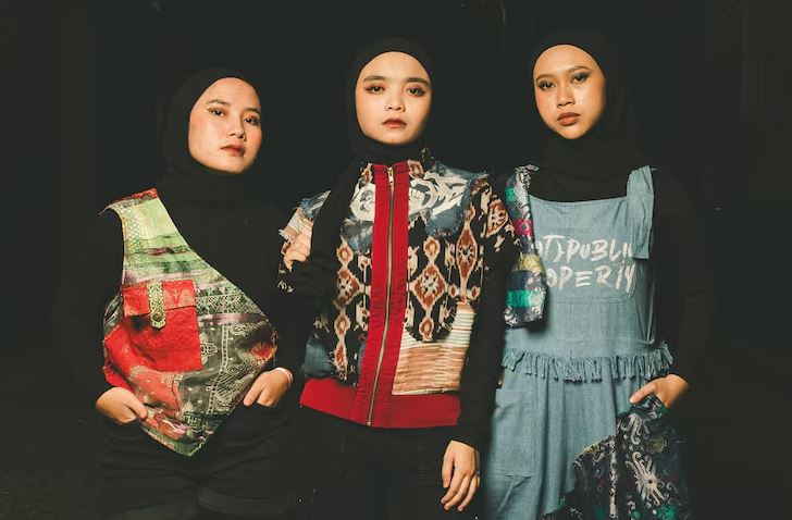 Heavy metal band in hijabs