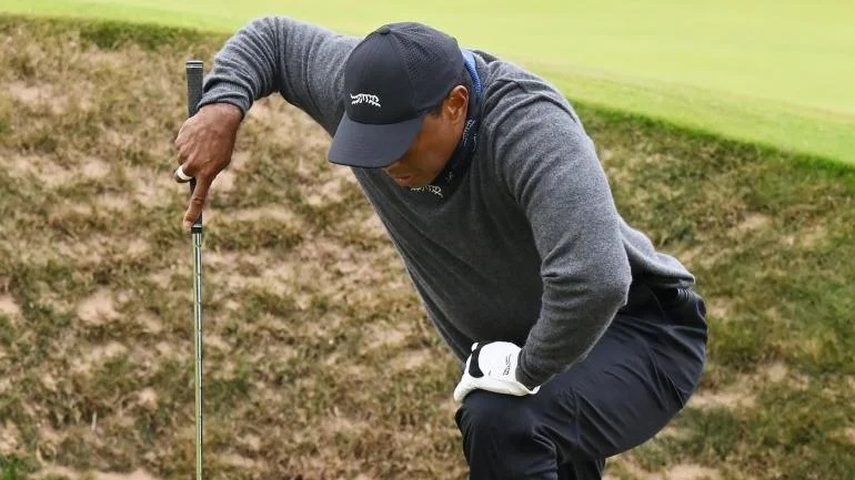 Golfing legend Tiger Woods faced a challenging start to the 2024 British Open, carding an 8-over par 79 in the opening round at Royal Troon.