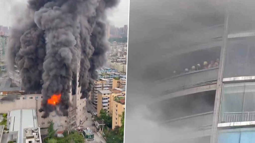 China shopping center fire