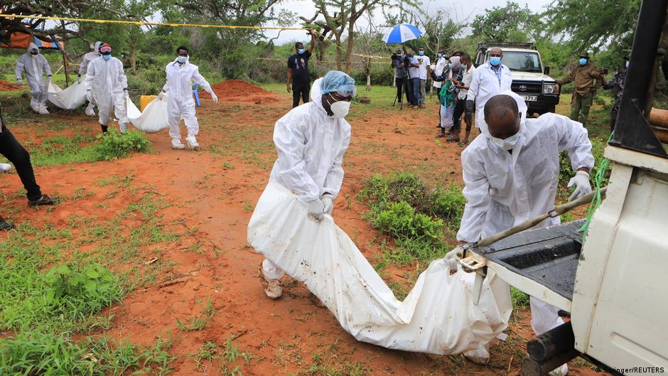 The members of the Christian cult were told they would go to heaven if they starved themselves to death
