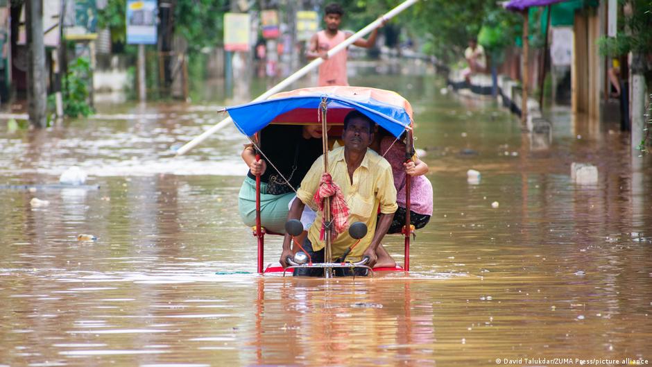 Faced with extreme weather events, people living in parts of India are 