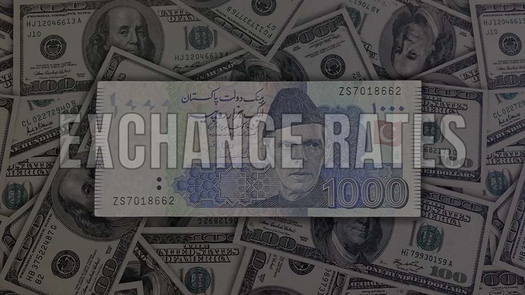 Exchange rates for Pakistani rupee