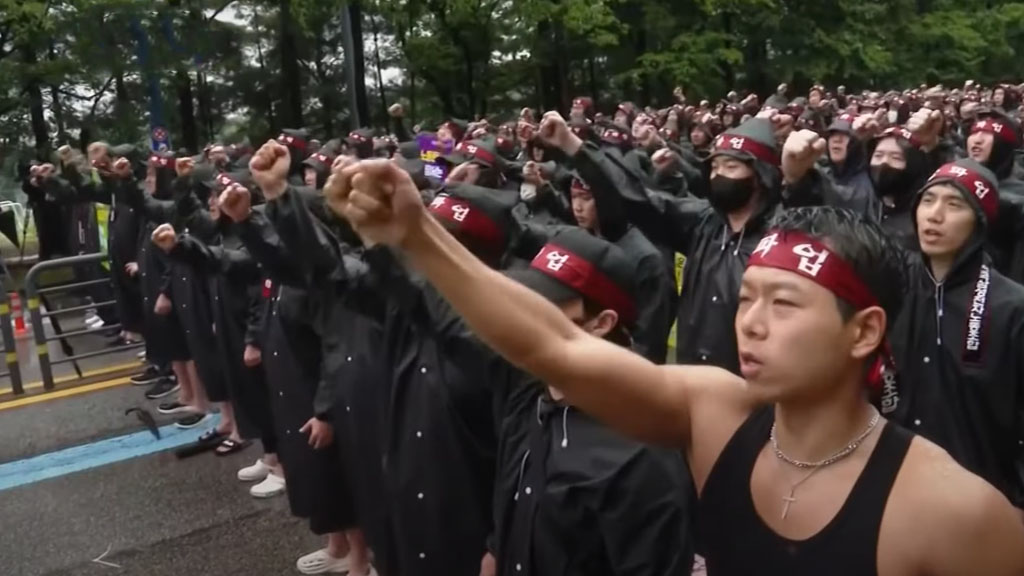 Samsung workers protest