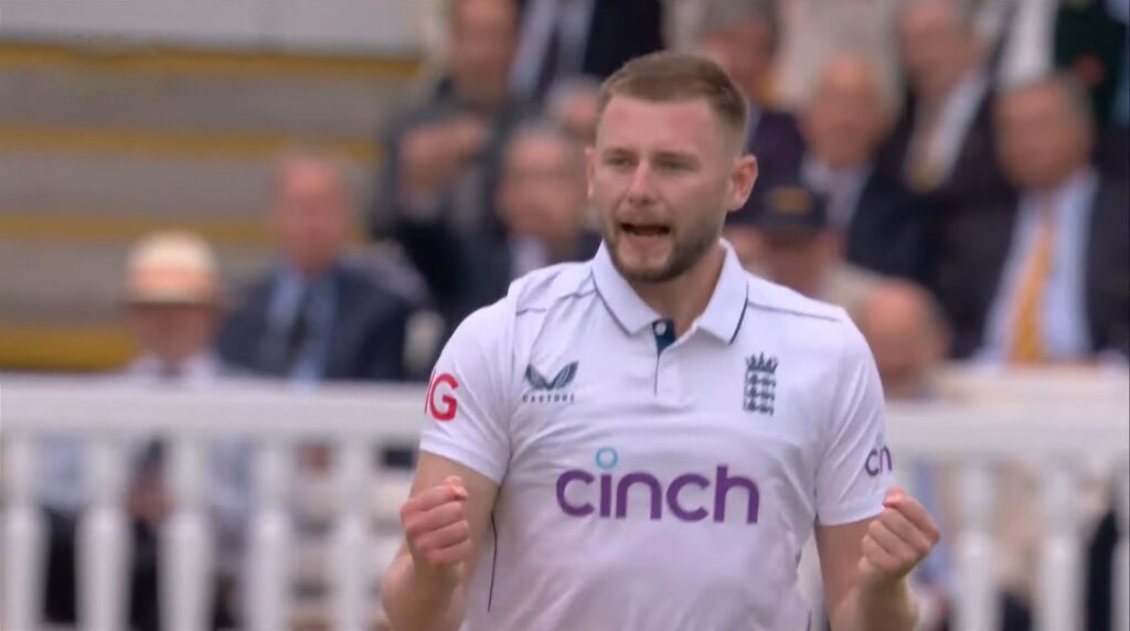 In West Indies vs England clash on Wednesday, Gus Atkinson marked his Test debut at the Lord’s Cricket Ground with seven wickets, helping England dominate West Indies on the first day of their Test series.