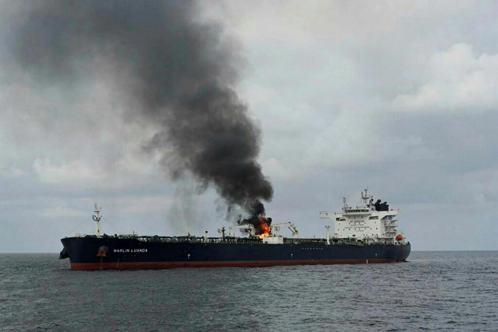 Yemen's Houthi rebels hit and damaged a Singapore-flagged container ship with two missiles on Friday as they escalate attacks on global shipping over Israel's war in Gaza.
