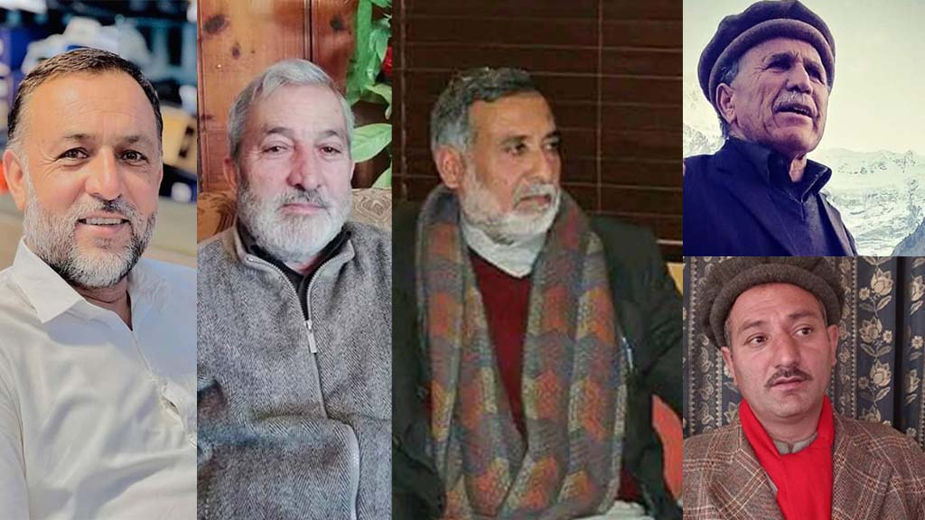 Gilgit-Baltistan Home & Prisons Department has placed seven individuals, including prominent leaders of the Awami Action Committee.
