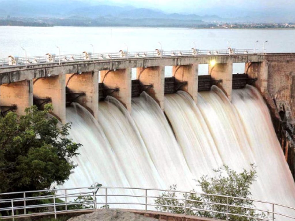 Rawal Dam spillways opened