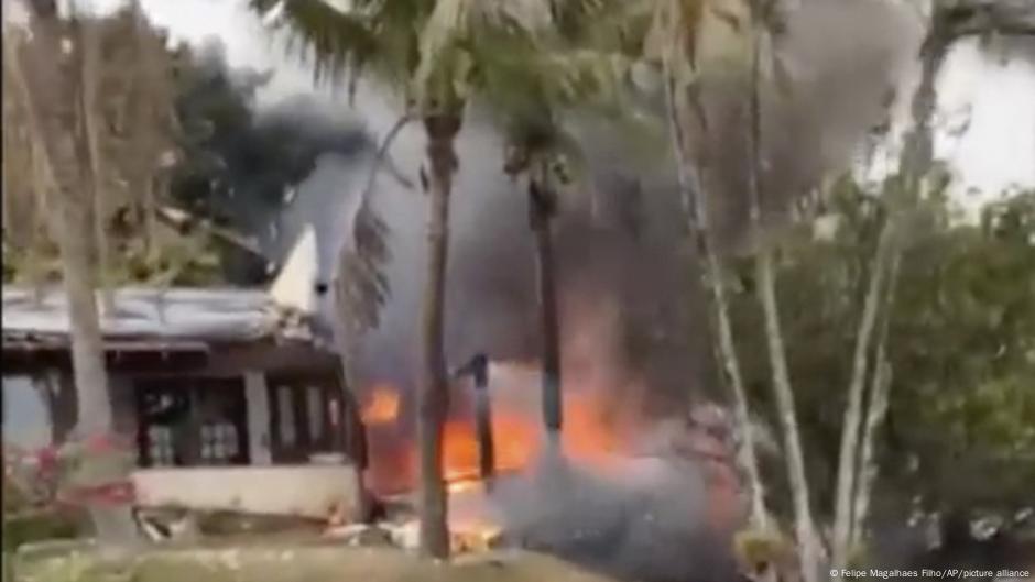 A plane with 61 people on board crashed in the municipality of Vinhedo in Brazil's Sao Paulo state on Friday. The airline confirmed that there were no survivors.