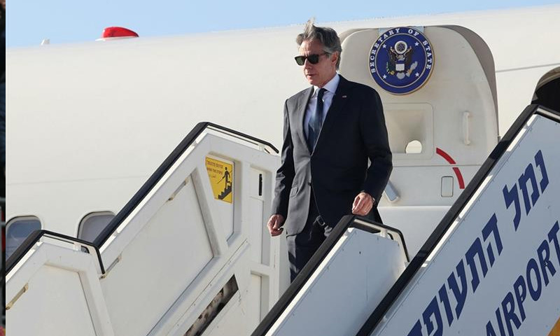 Blinken arrives in Tel Aviv