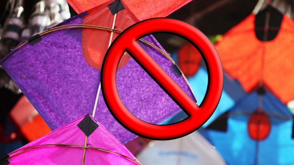 Kite flying non bailable crime