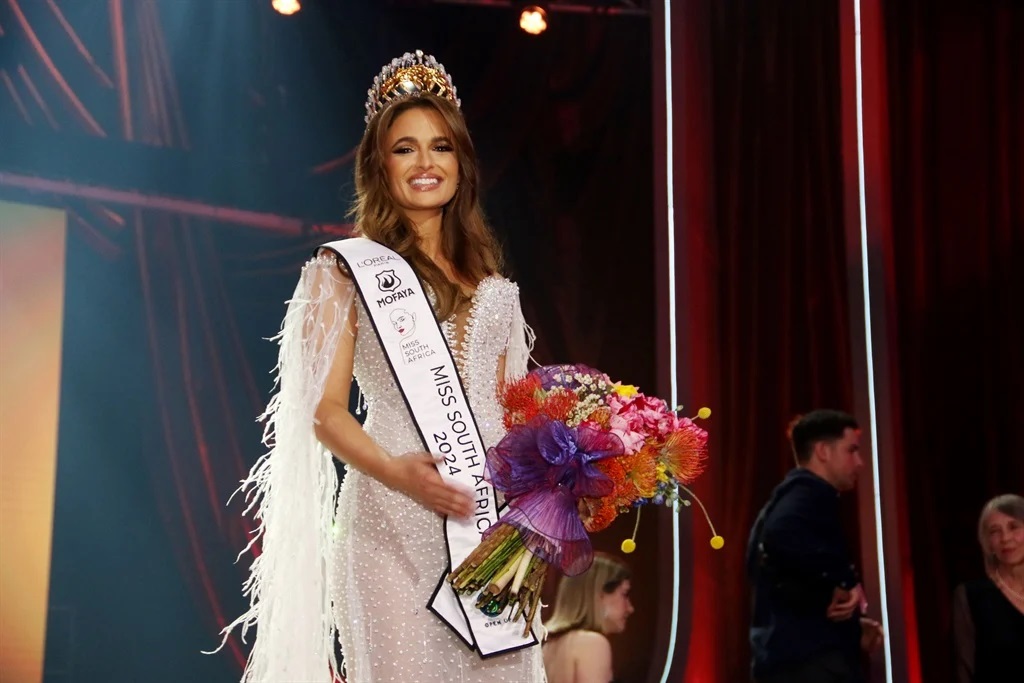 South African Mia le Roux was crowned Miss South Africa 2024, marking a historic milestone as the first differently-abled person to win the title.