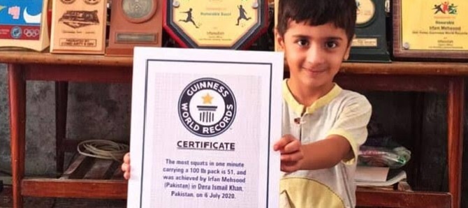 ufiyan Mehsud, a five-year-old martial artist from Waziristan, achieved a new Guinness World Record, surpassing a previous mark held by an Indian competitor.